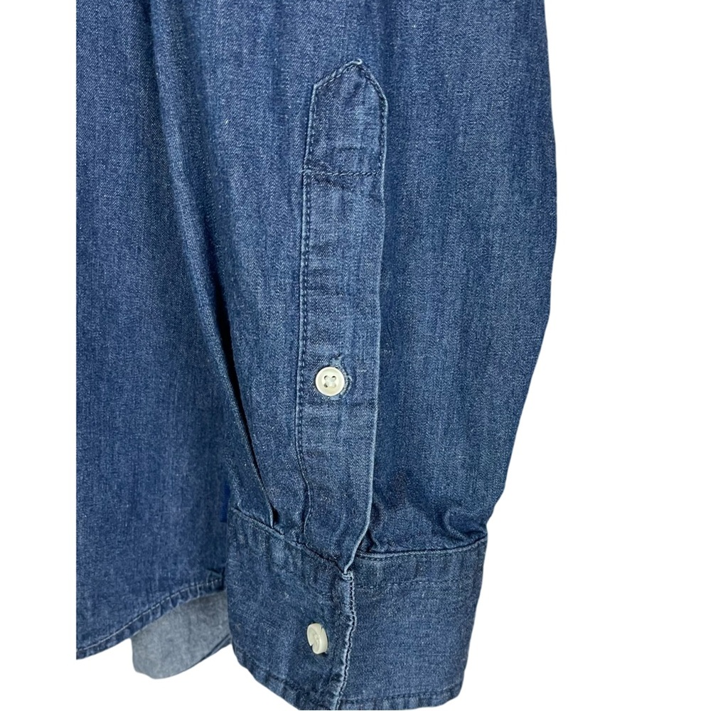 Vineyard Vines long sleeve cotton Denim Jean chambray button-down shirt Men’s - Picture 2 of 7